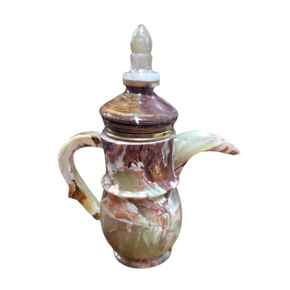 Vintage Stone Tea Pot, Sake, Espresso Pot with 6 cups Beautiful Unique READ - Picture 8 of 16